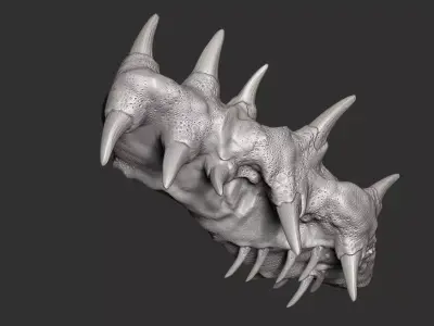 monster creature agua alien space  3D model