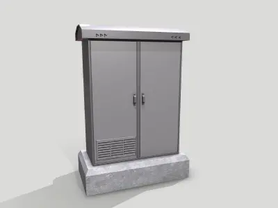 Electric Box 3D Low-poly 3D model
