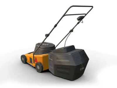 Lawn-mower Low-poly 3D model