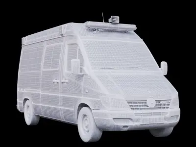 Cuban Ambulance 2002 3D model