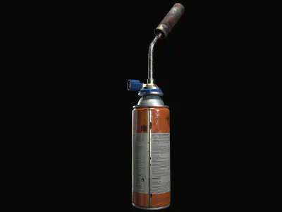 Gas Burner Low-poly 3D model purchase