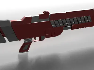  sci fi shotgun 3D model