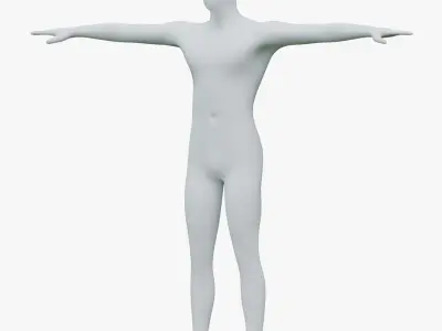 Animated Male Mannequin 03 PBR 3D model