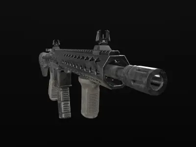 Zbroyar Z-15  AR-15   M4A4 LOW POLY MODEL FREE Free low-poly 3D model