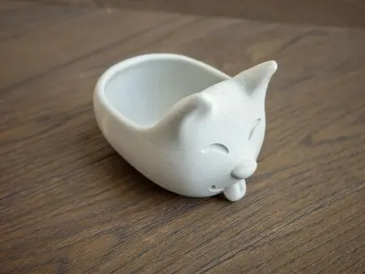 Cute dog bowl 1-year commercial licence 3D print model 3D print model