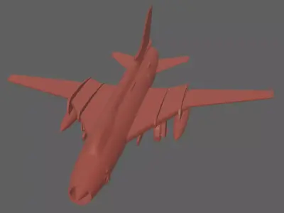 Sukhoi Su-22 aircraft 3D print model
