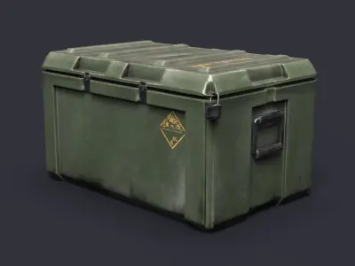 Military LOOT Weapon Case PBR Low-poly 3D model