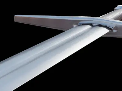 Longsword and Scabbard - 5 Color Variants Low-poly 3D model