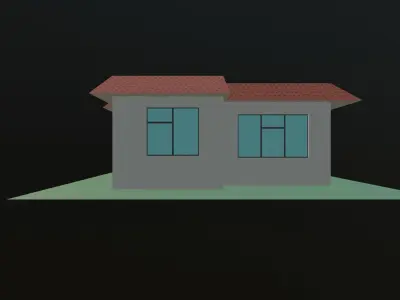 House 1 BedRoom Low-poly 3D model