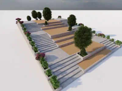 park-public park-Private Park Landscape Urban 3D model buy