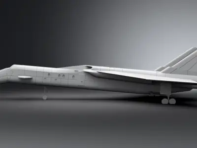 Shado Jet Plane Scale model 3D print model