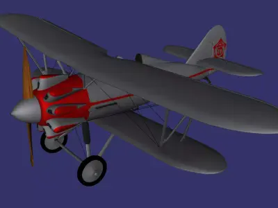 Polikarpov I-5 Free low-poly 3D model
