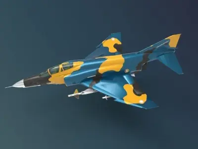 F-4E Phantom II 3D model by Iskhafel