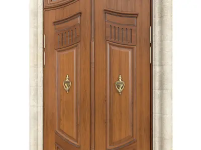 Entrance classic door 135 3D model