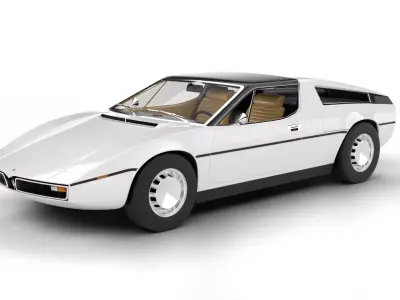 Maserati Bora 1972 3d model 3D model