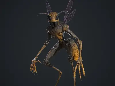 Insect Creature Low-poly 3D model purchase