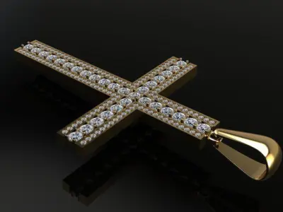 Large Diamond Cross 3D print model