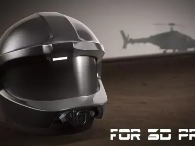 Airwolf Helmet 3D print model