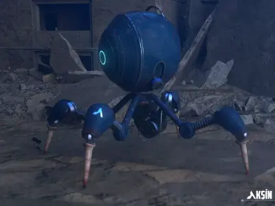 ay robot  Low-poly 3D model
