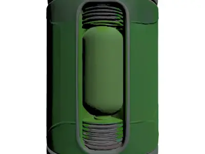 Futuristic Green Energy Cell 3D model
