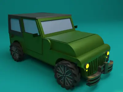 Lowpoly cars collection - car 1-9 3D Model Pack