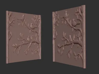 Birds on a Tree 3D print model