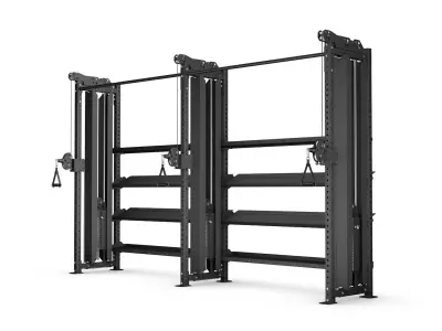 Pulley Storage Extended Low-poly 3D model