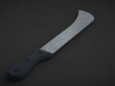 machete knife Low-poly 3D model shop