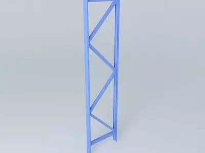 upright storage rack 3D model