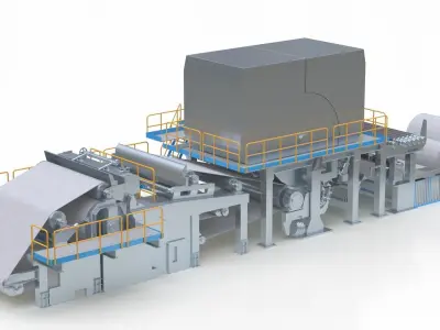 Paper Making Machine 3D model
