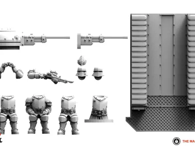Feudal Guard - Upgrade Pack 4 3D print model