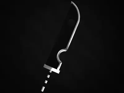 Kubikiribocho Sword - Naruto gameready Free low-poly 3D model