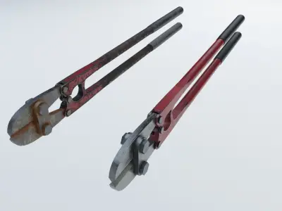 Bolt Cutters Low-poly 3D model