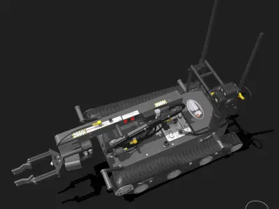 EOD Robot ROV Low-poly 3D model