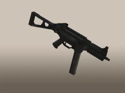 Universal Sub-Machine Gun Low-poly 3D model