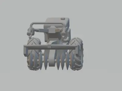 Farm Tractor 3D Model 3D print model