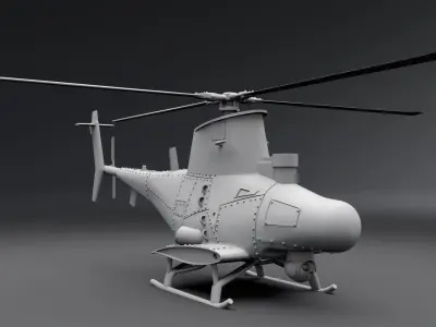 MQ8b Fire Scout Scale model 3D print model