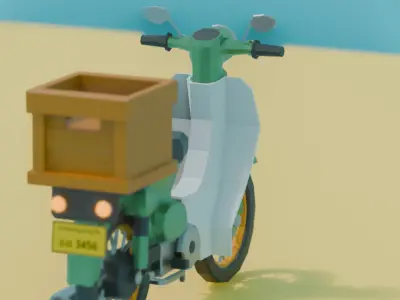 Honda 50 Low-poly 3D model