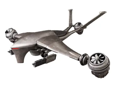 Killer Drone Low-poly 3D model