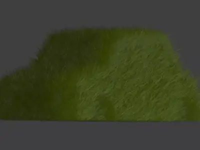 Overgrown Grass Covered Car 3D Model Free 3D model
