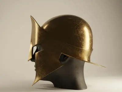 Spartan Helmet Clean 3D print model
