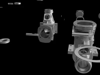 SuperTigre G51   Parts 3D model