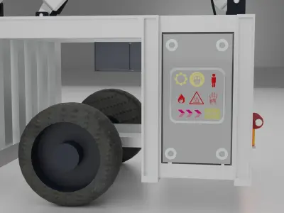 Cargo Loader Low-poly 3D model