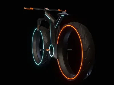 E-bicycle concept 3D model