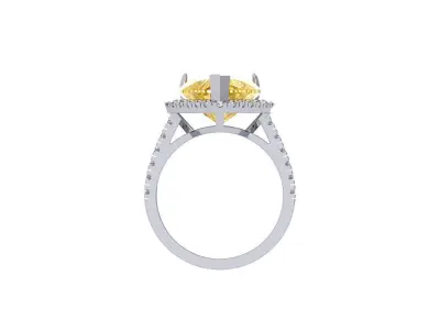 Heart  Engegement Ring 3D print model purchase