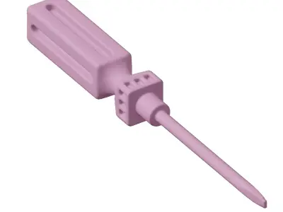 Plastic Screwdriver Toy 3D model