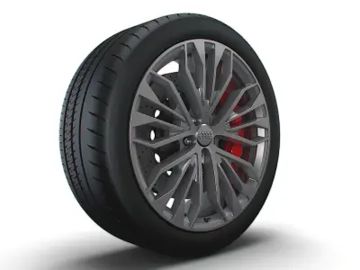 Audi R8 RS wheel 3D model