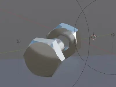 Bolt and Nut 3D model purchase