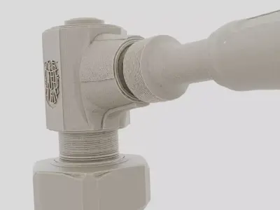 Industrial Factory Valve Hand Lever for 3D print 3D model