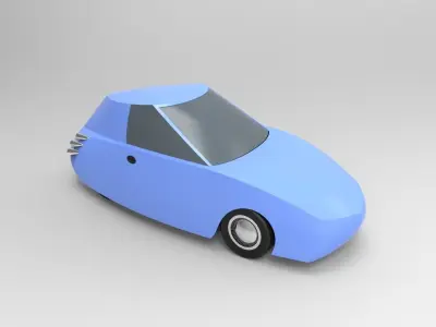 Toon Car Free 3D model